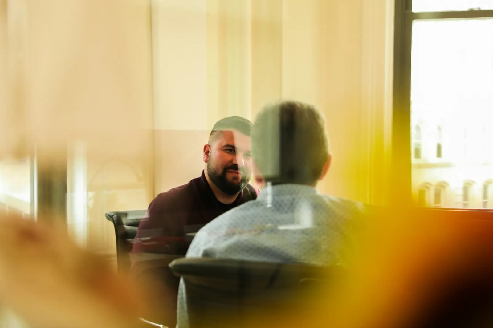 Reunião do conselho do condomínio com a equipe Tenety